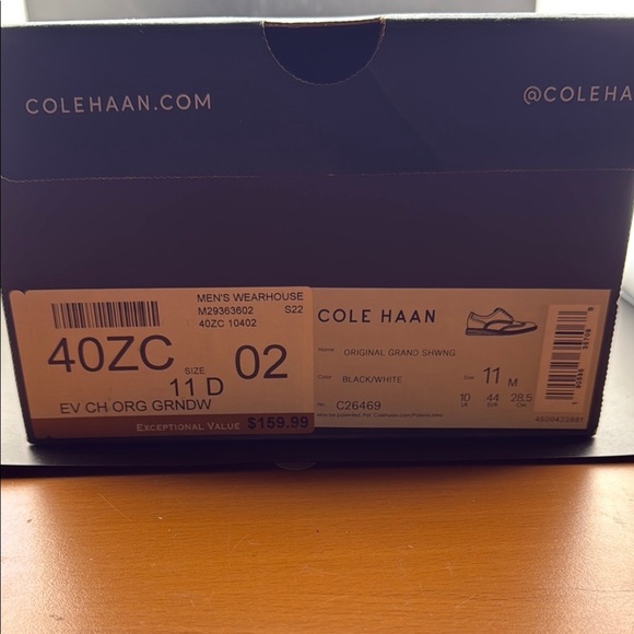 Cole Haan Men's Black Oxford Shoes - Picture 5 of 5